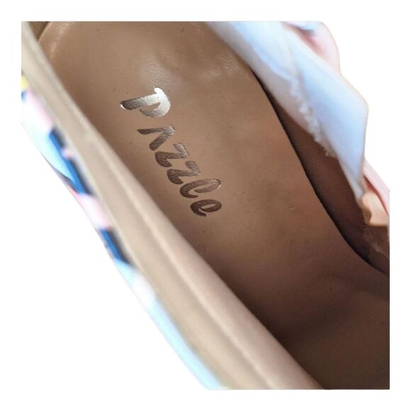 Pazzle Colorful high heels Stiletto Booties women's sz 10 Pink Yellow Blue Print - Picture 15 of 16